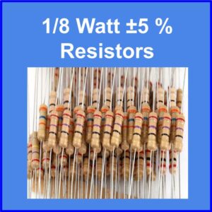 Resistors 1/8 Watt ±5% Carbon Film