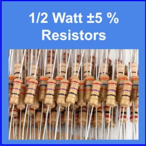 Resistors 1/2 Watt ±5% Carbon Film